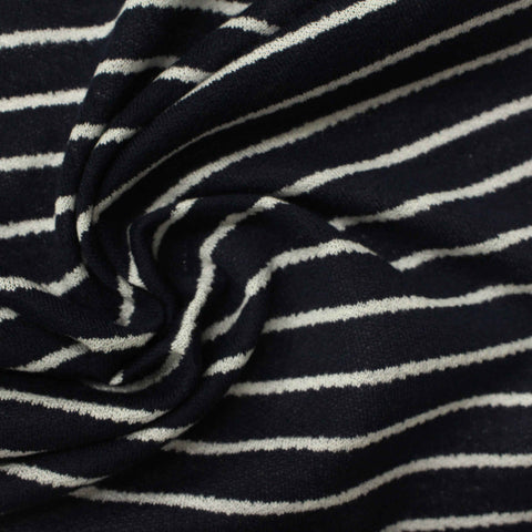 Off-White Diagonal-Stripe Linen-Look, Poly-Viscose