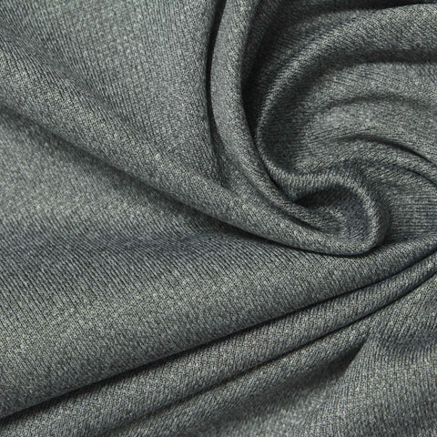 Polyester Viscose Jersey Knit Fabric, 150 gsm, 155 cm — Grey, ref EF-244329