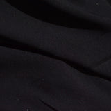 Polyester Stretch Woven Fabric, 200 gsm, 155 cm — Black — photo 3