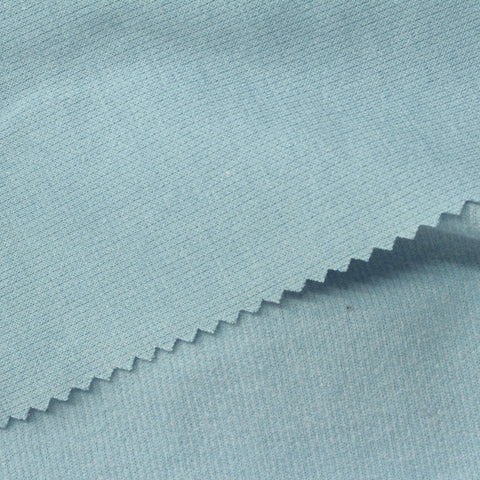 Cotton Polyester Stretch Interlock Knit Fabric, 225 gsm, 158 cm — Blue