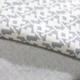 White Geometric Jacquard, Acrylic-Poly — photo 3