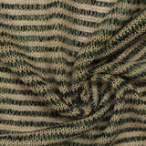 Beige Horizontal-Stripe Chunky Knit, Poly-Acrylic — photo 3