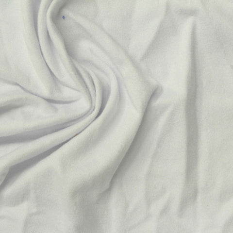 Polyester Stretch Milk Silk Knit Fabric, 180 gsm, 160 cm — White