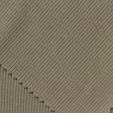 Cotton Polyester Stretch Rib Knit Fabric, 330 gsm, 115 cm — Khaki — photo 3