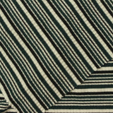 Dark Green Horizontal-Stripe Rib Knit, Viscose — photo 3