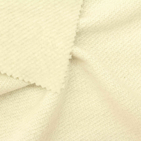 Brushed Polyester Cotton Knit Fabric, 300 gsm — Yellow