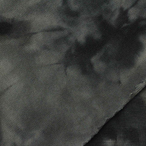 Dark Grey Abstract Jersey Knit, Cotton