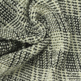Black Textured-Check Bouclé, Poly-Cotton — photo 3