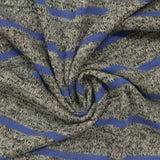 Blue Horizontal-Stripe Knit, Viscose-Poly — photo 3