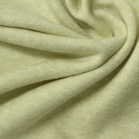 Light Green Marl French Terry, Poly-Viscose
