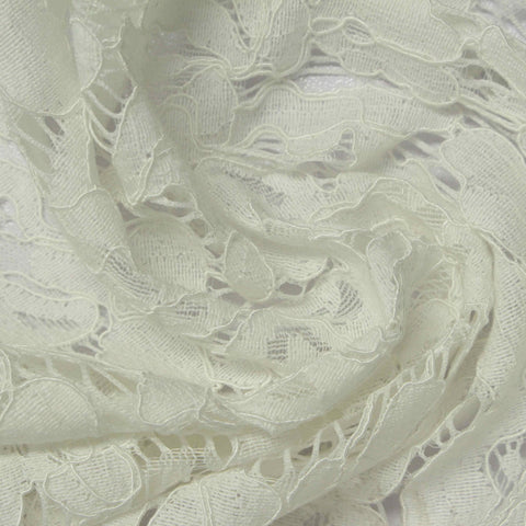 Cream Openwork Lace, Cotton-Nylon