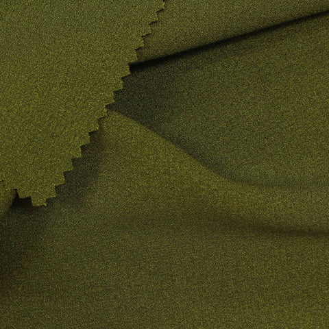 Olive Marl Linen-Look, Polyester