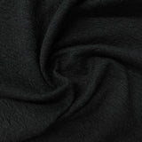 Black Tone-on-Tone Interlock Knit, Polyester — photo 3
