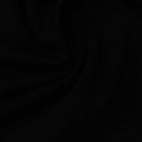Viscose Nylon Stretch Ponte Knit Fabric, 350 gsm, 150 cm — Black — photo 3