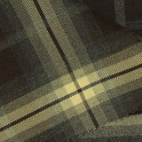 Dark Brown Plaid Woven, Poly-Viscose — photo 3