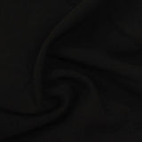 Polyester Viscose Stretch Woven Fabric, 258 gsm — Black — photo 3