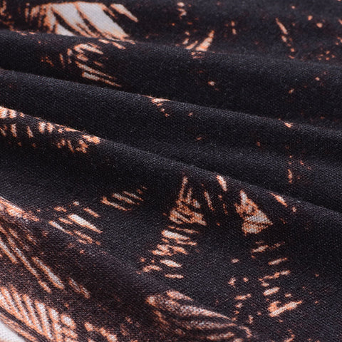 Black Palm Knit, Viscose