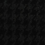 Black Houndstooth Interlock Knit, Poly-Cotton — photo 3