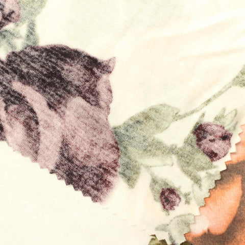 Peach Leaves Knit, Viscose