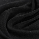 100% Polyester Interlock Knit Fabric, 250 gsm — Black — photo 3