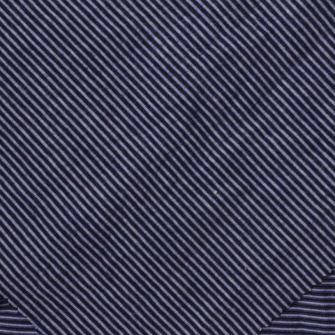Dark Blue Horizontal-Stripe Jersey Knit, Viscose, 200 gsm