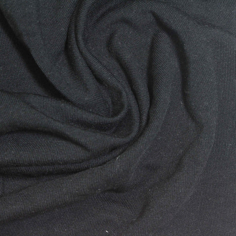 Polyester Cotton Stretch French Terry Fabric, 260 gsm, 175 cm — Navy, ref EF-261495