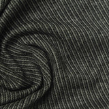 Jacquard Polyester Stretch Interlock Knit Fabric, 220 gsm, 185 cm — Black — photo 3