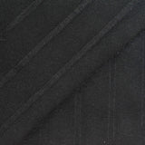 Black Vertical-Stripe Rib Knit, Viscose-Poly — photo 3