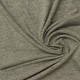 Dark Grey Horizontal-Stripe Jersey Knit, Viscose — photo 3