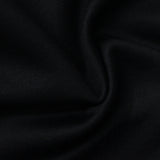 Brushed Polyester Stretch Knit Fabric, 272 gsm, 160 cm — Black — photo 3