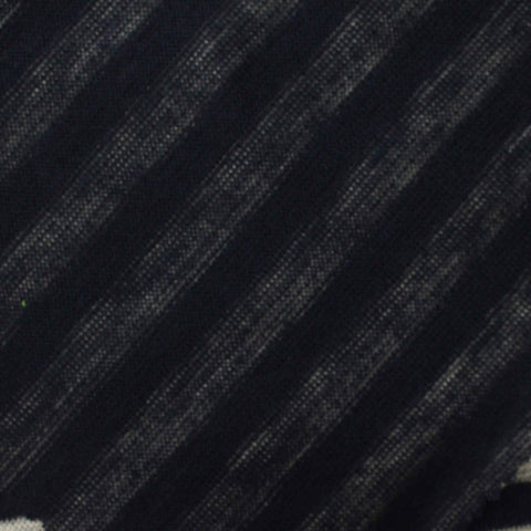 Navy Marl Chunky Knit, Poly-Cotton, 190 gsm