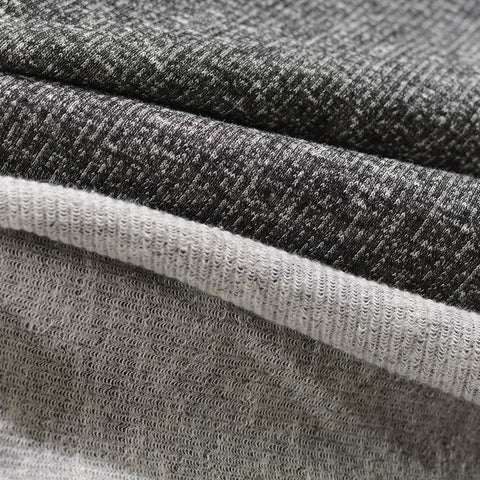 Dark Grey Marl French Terry, Cotton-Poly, 223 gsm