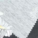 White Daisies Jersey Knit, Cotton-Poly — photo 3