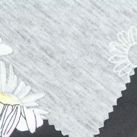 White Daisies Jersey Knit, Cotton-Poly, 120 gsm, ref EF-254037