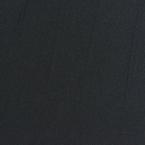 Brushed Polyester Stretch Milk Silk Knit Fabric, 150 gsm, 180 cm — Black