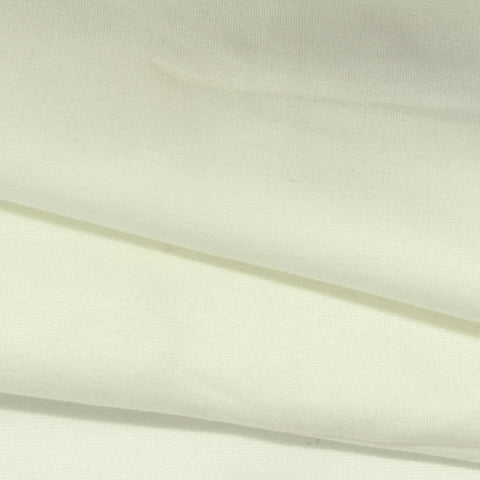 Viscose Nylon Stretch Ponte Knit Fabric, 300 gsm, 160 cm — White