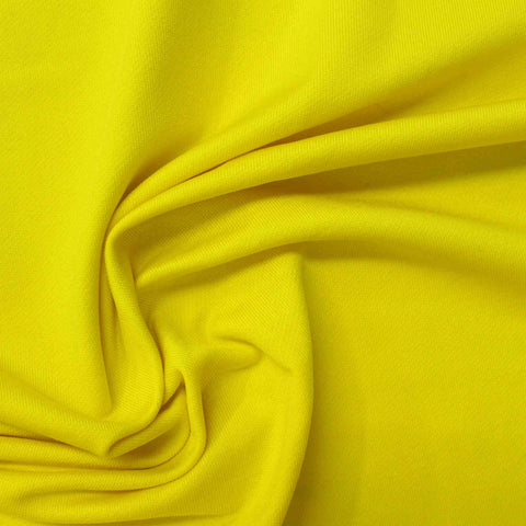 Polyester Stretch Jersey Knit Fabric, 178 gsm, 150 cm — Yellow