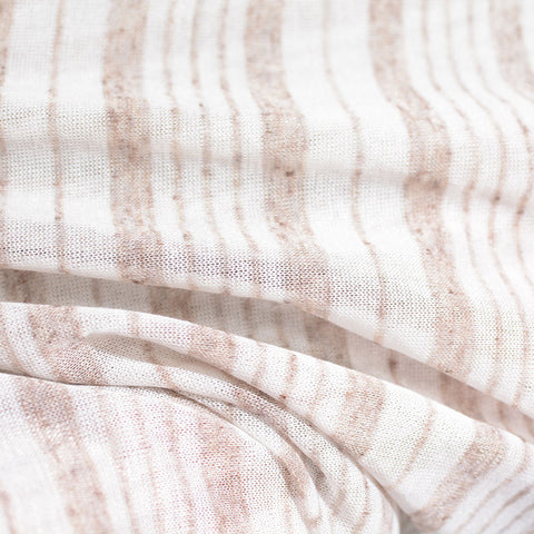 Light Brown Vertical-Stripe Jersey Knit