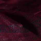 Burgundy Bands Jacquard, Poly-Viscose — photo 3