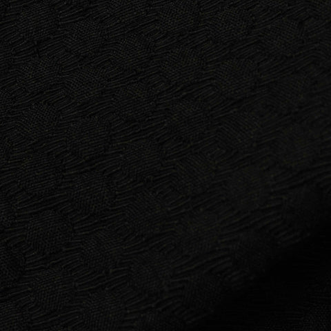 Black Tone-on-Tone Jacquard, Polyester, 419 gsm, 145 cm, ref EF-11674