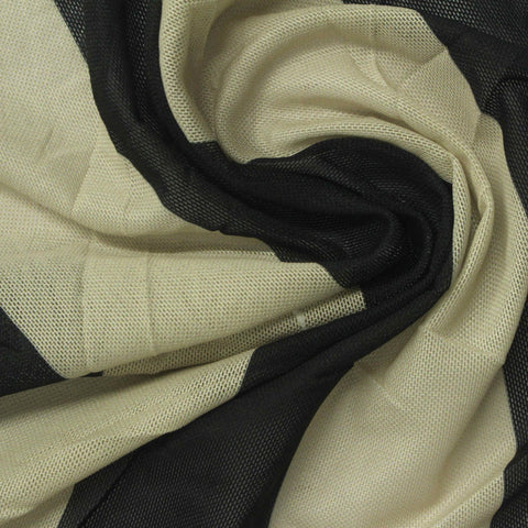 Grey Stripes Mesh, Polyester