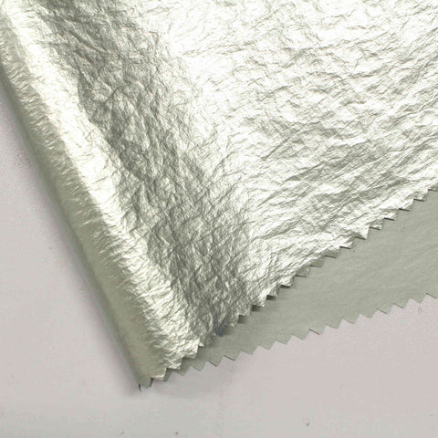 100% Nylon Plissé Fabric, 146 cm — Khaki