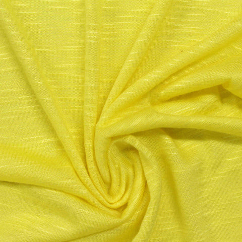 Yellow Marl Jersey Knit, Viscose, 140 gsm
