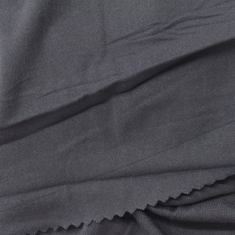 Viscose Stretch Jersey Knit Fabric, 185 gsm, 154 cm — Grey
