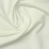 Polyester Viscose Stretch French Terry Fabric, 240 gsm, 164 cm — White — photo 3