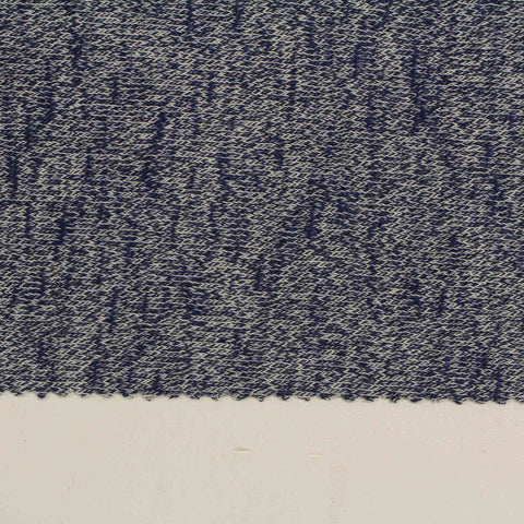 Navy Marl Jersey Knit, Poly-Viscose, 190 gsm