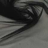 100% Nylon Mesh Fabric, 42 gsm, 160 cm — Black — photo 3