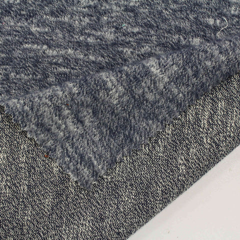 Dark Grey Marl Jersey Knit, Viscose-Poly, 178 gsm