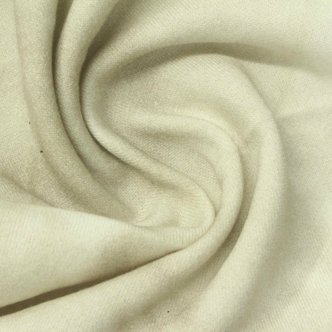 Brushed Cotton Polyester French Terry Fabric, 260 gsm, 167 cm — Khaki