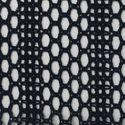 Navy Openwork Jacquard